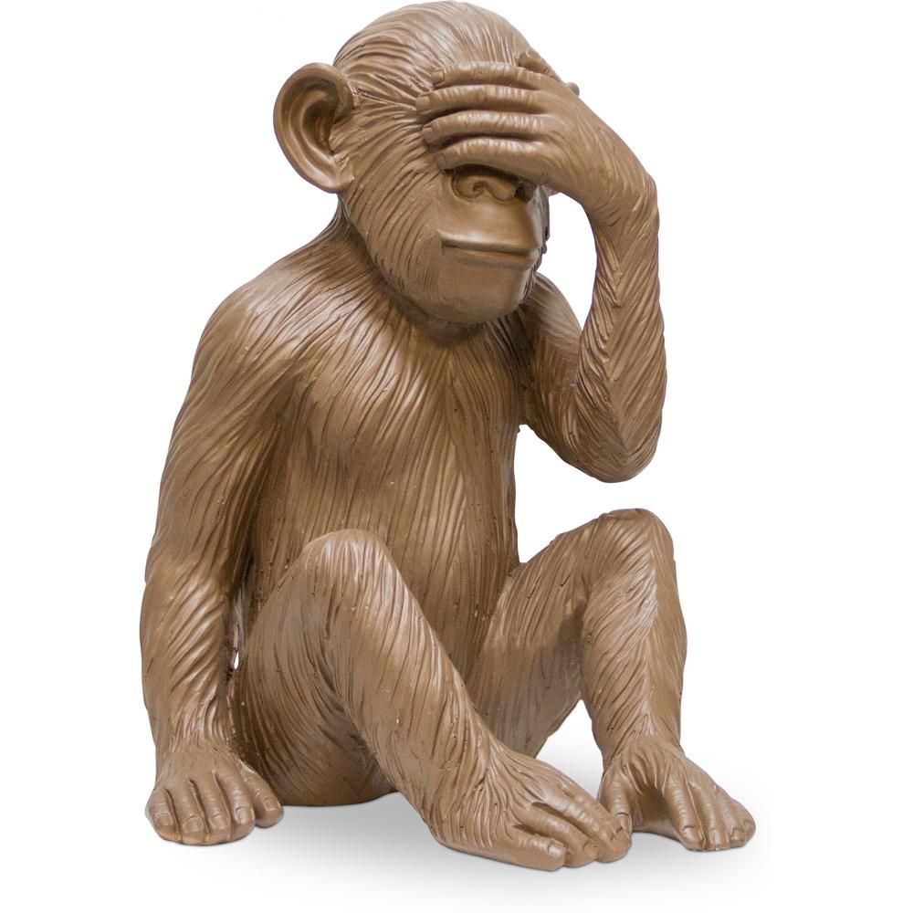  Buy Decorative Design Figure - Blind Monkey - Sense Brown 58446 - in the UK