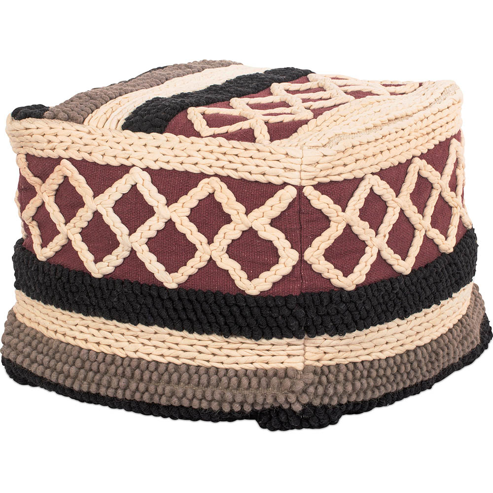  Buy Pouffe Boho Bali , Square in Cotton - Munbay Bali Multicolour 60244 - in the UK