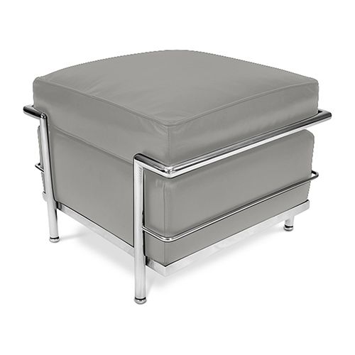  Buy SQUAR Footrest (Ottoman) - Faux Leather Grey 13418 - in the UK