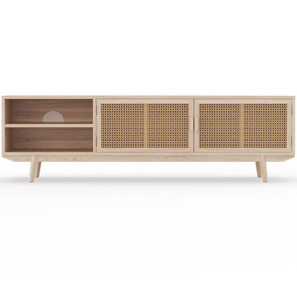  Buy Natural Wood TV Stand - Boho Bali Design - Wada Natural 60514 - in the UK
