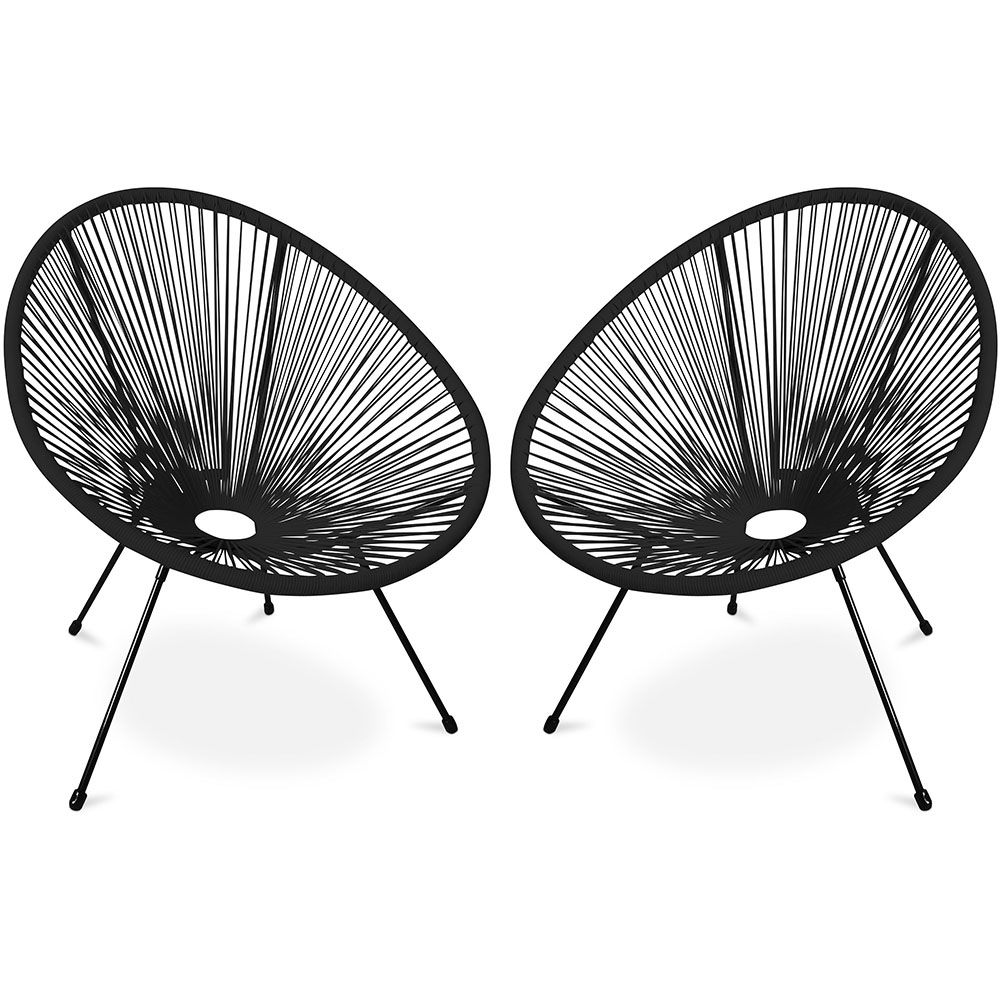  Buy Pack Acapulco Chair x2 - Black Legs - New edition Black 60611 - in the UK