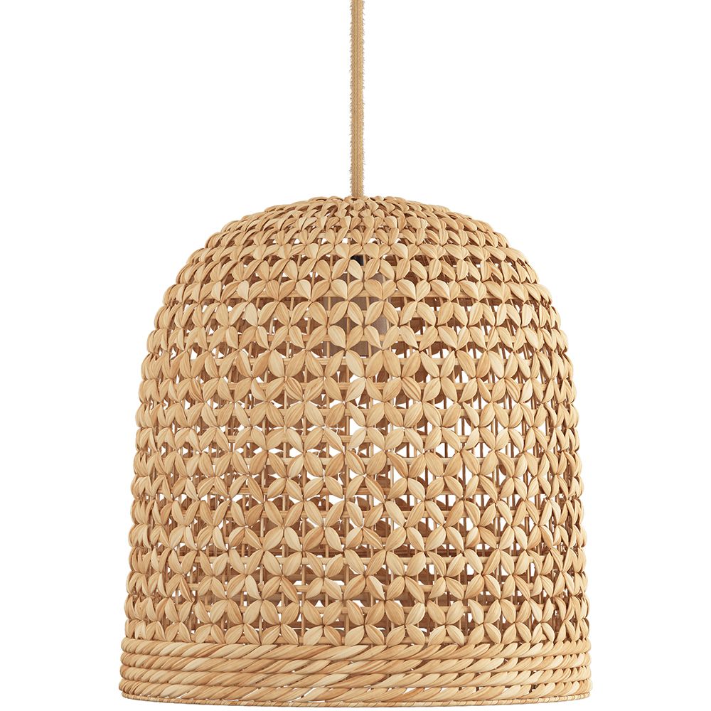  Buy Rattan Ceiling Lamp - Boho Bali Design Pendant Lamp - 30cm - Carva Natural 60634 - in the UK