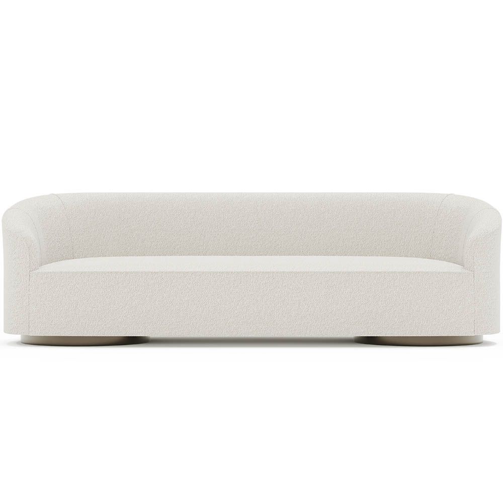  Buy 4/5 Seater Sofa - Bouclé Fabric Upholstery - Treya White 60662 - in the UK