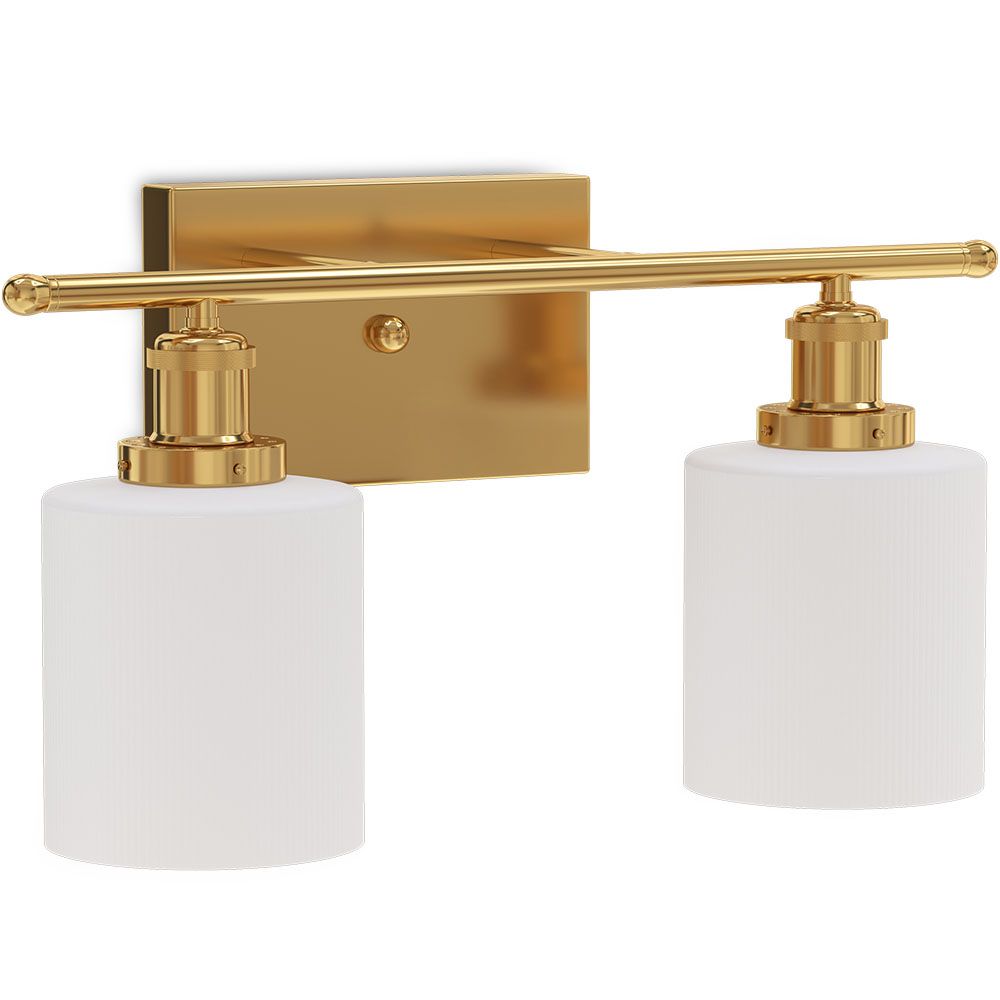  Buy Wall Lamp Aged Gold - 2-Light Wall Sconce - Jhana Aged Gold 60684 - in the UK