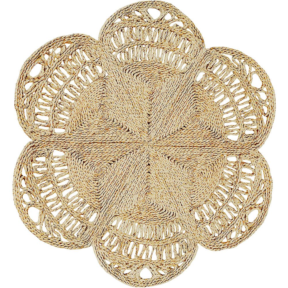  Buy Round Jute Rug - Boho Bali - 100 CM - Bacu Natural 61092 - in the UK
