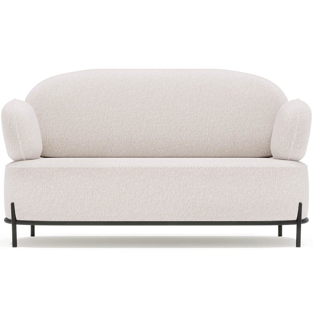  Buy 2/3-Seater Sofa - Upholstered in Bouclé Fabric - Munum White 61155 - in the UK