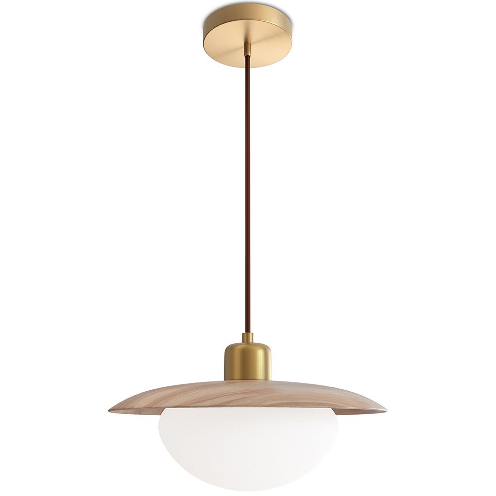  Buy Ceiling Pendant Lamp - Wood - Hapa Natural 61218 - in the UK