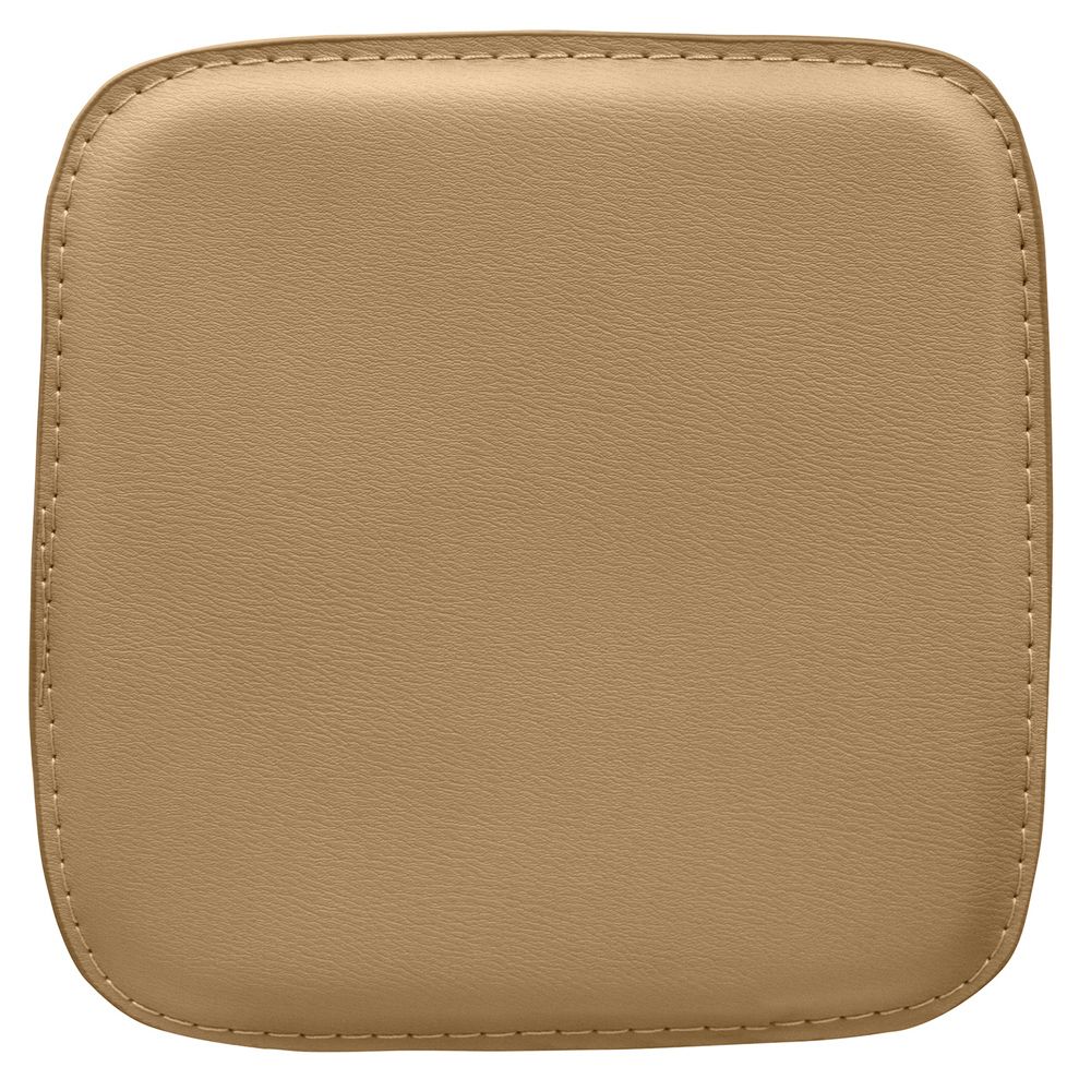  Buy Cushion for Square Stool - Faux Leather - Bistrot  Light brown 61221 - in the UK
