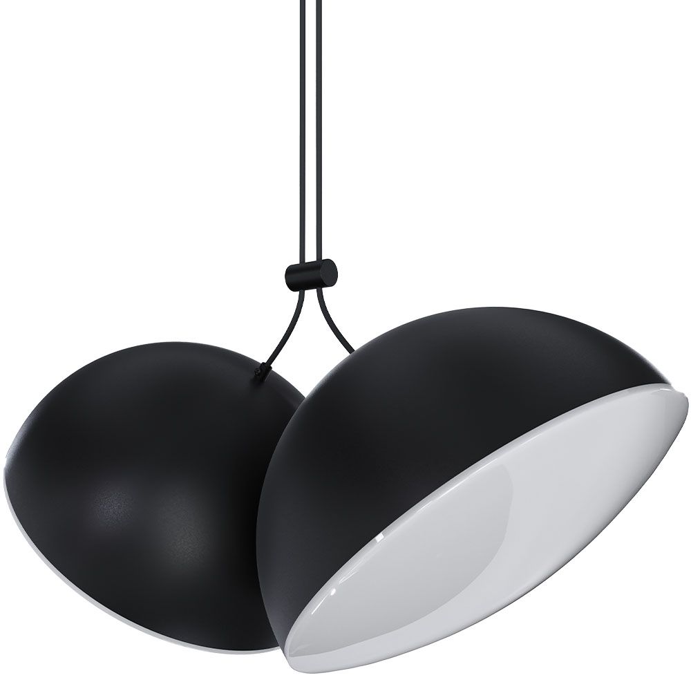  Buy Pendant Lamp - 2 LED Spots - Binal Black 61257 - in the UK