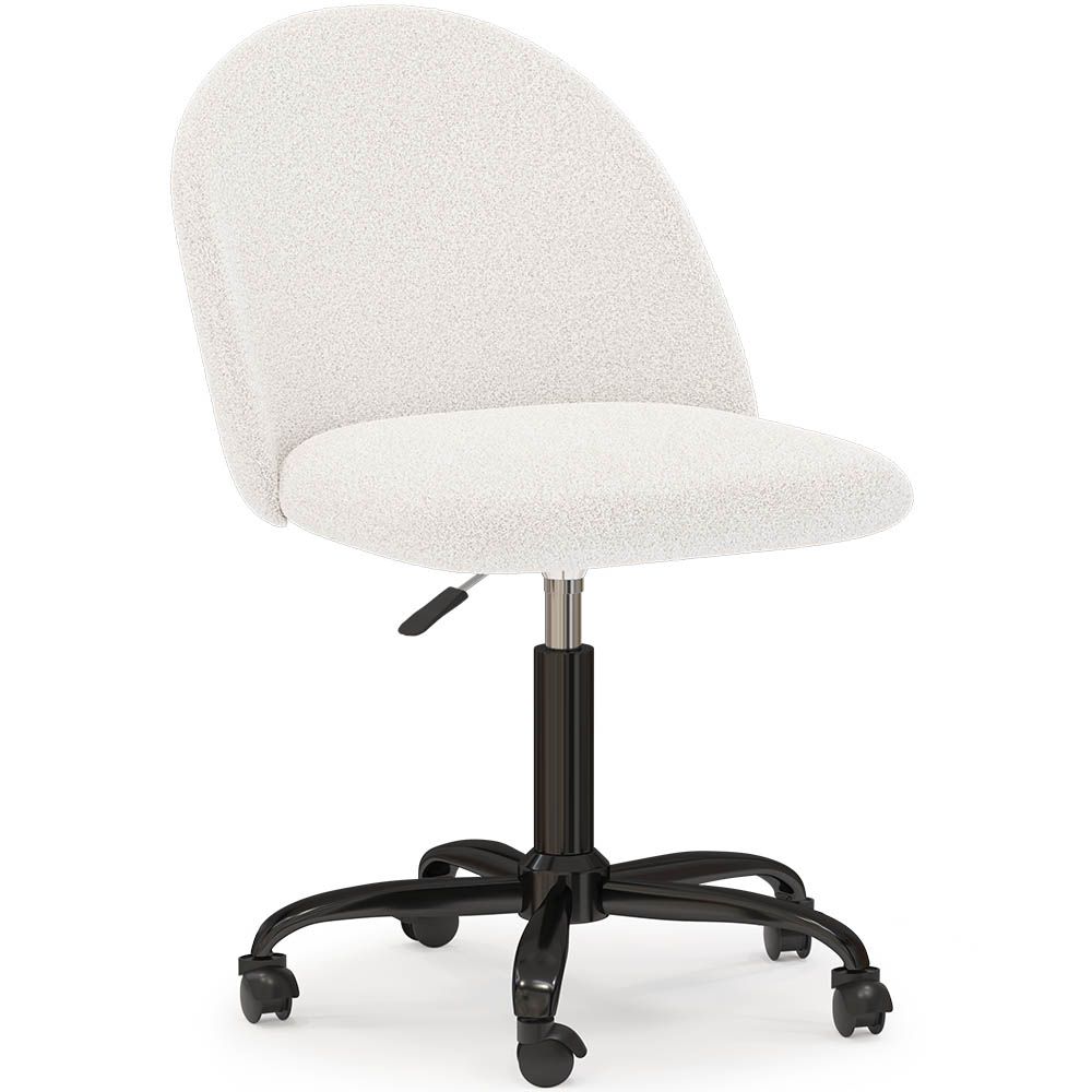  Buy Upholstered Office Chair - Bouclé - Bennett White 61271 - in the UK