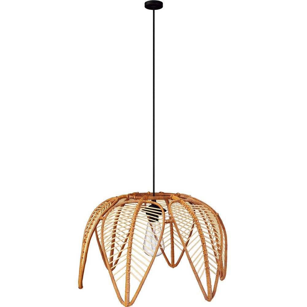  Buy Rattan Ceiling Lamp - Boho Bali Style - Heyma Natural 61311 - in the UK