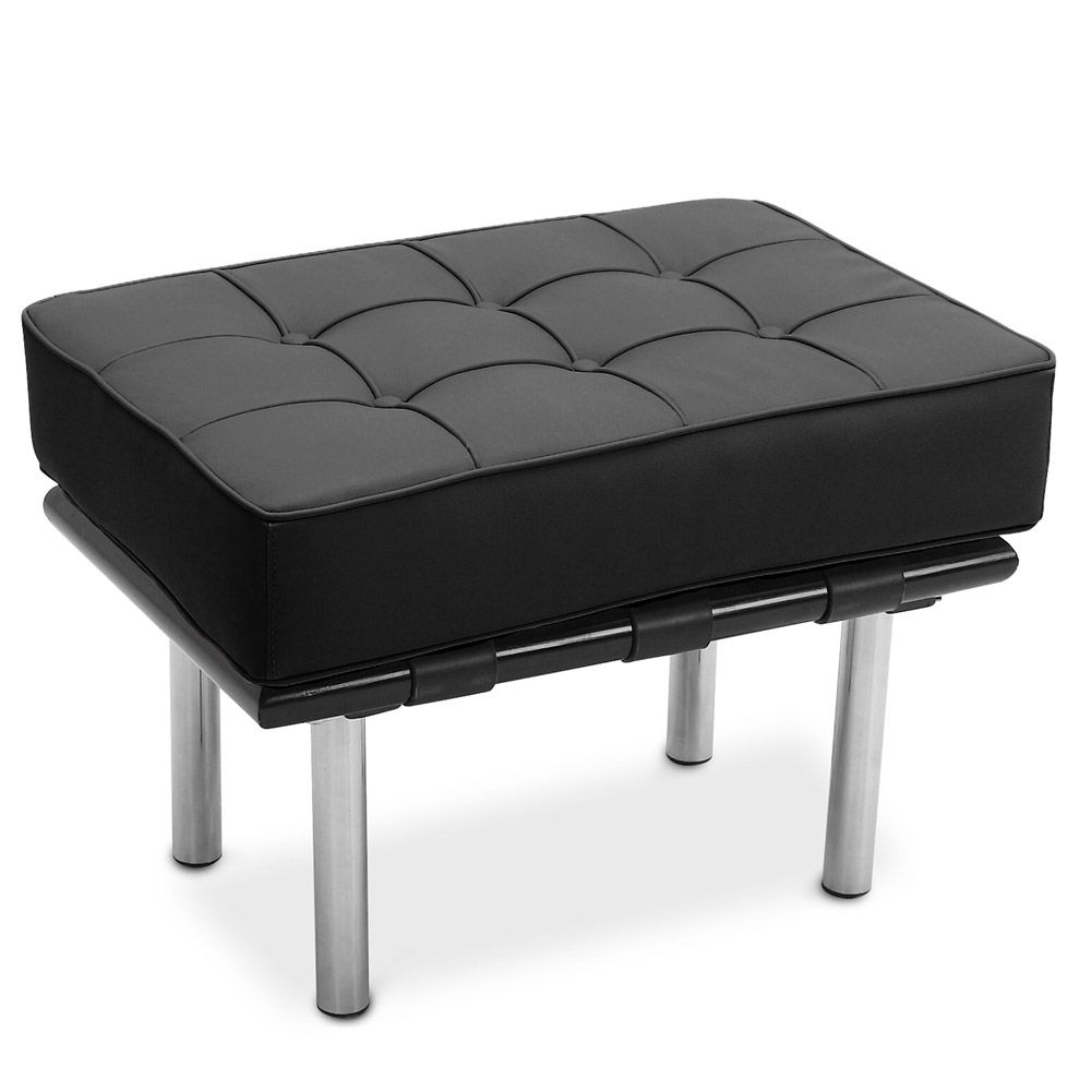  Buy City Bench (1 seat) - Faux Leather Black 15424 - in the UK