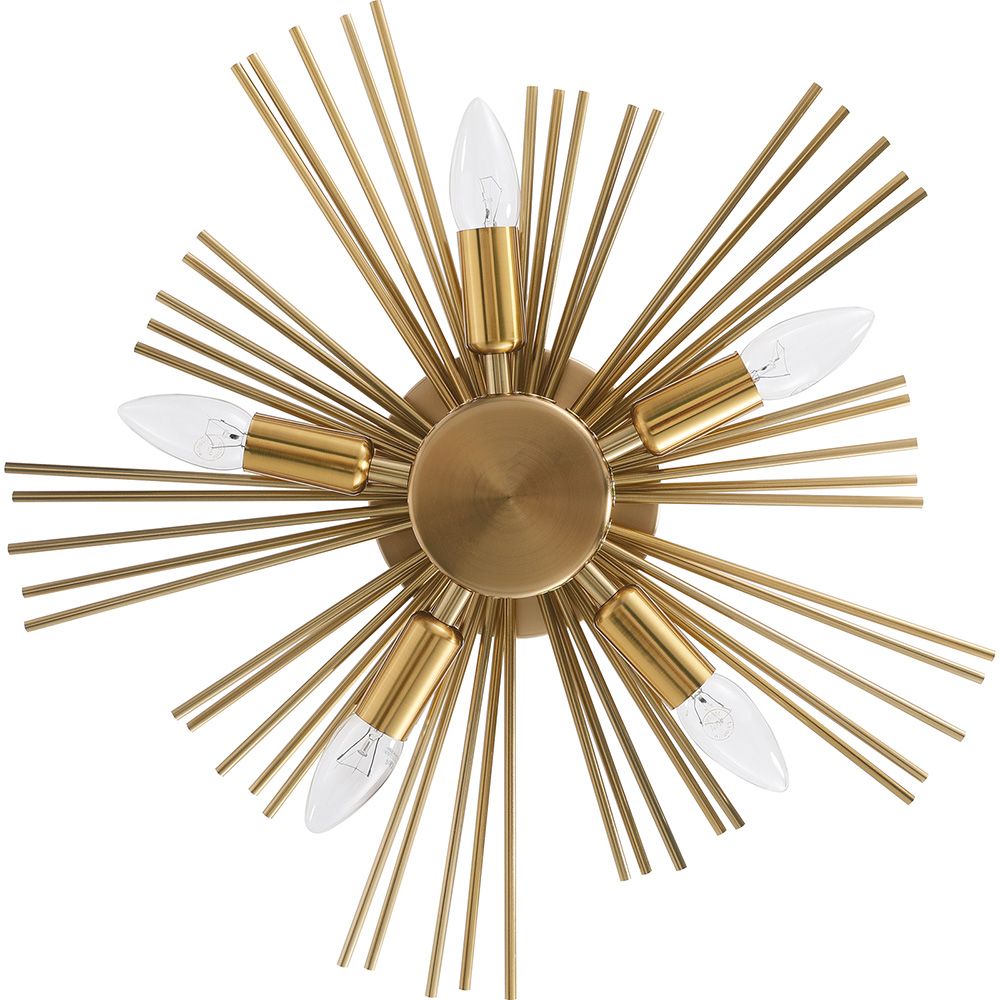  Buy Lydia wall lamp with 5 bulbs - Metal Gold 59341 - in the UK