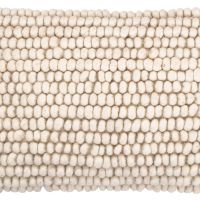 Rectangular Cushion in Boho Bali Style, Wool cover + filling - Samantha White 60196 photo 1 Buy Rectangular Cushion in Boho Bali Style, Wool cover + filling - Samantha White 60196 - in the UK