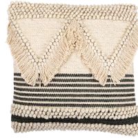 Square Cushion in Boho Bali Style, Cotton & Wool cover + filling - Stara Multicolour 60206 photo 1 Buy Square Cushion in Boho Bali Style, Cotton & Wool cover + filling - Stara Multicolour 60206 - in the UK