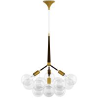 Glass Ball Ceiling Lamp - Design Pendant Lamp - 12 Globes - Plaus Brown 60404 photo 3 Buy Glass Ball Ceiling Lamp - Design Pendant Lamp - 12 Globes - Plaus Brown 60404 at MyFaktory