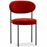 Dining Chair - Upholstered in Velvet - Black Metal - Martha Red 61003 photo 7 Buy Dining Chair - Upholstered in Velvet - Black Metal - Martha Red 61003 - prices