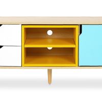 Wooden TV Stand - Scandinavian Design - Kaira Multicolour 59718 photo 1 Buy Wooden TV Stand - Scandinavian Design - Kaira Multicolour 59718 - in the UK