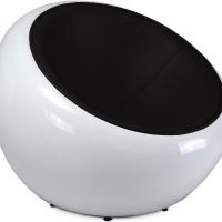 Pada Ball Chair Armchair - Faux Leather Black 13195 photo 1 Buy Pada Ball Chair Armchair - Faux Leather Black 13195 - in the UK