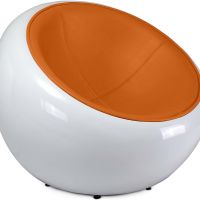 Pada Ball Chair Armchair - Faux Leather Orange 13195 photo 4 Buy Pada Ball Chair Armchair - Faux Leather Orange 13195 in the United Kingdom
