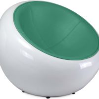 Pada Ball Chair Armchair - Faux Leather Turquoise 13195 photo 5 Buy Pada Ball Chair Armchair - Faux Leather Turquoise 13195 home delivery