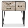 Buy Metal Sideboard - Industrial Design - 3 Drawers - Carson Natural wood 58863 - in the UK