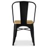 Buy Bistrot Metalix Chair Square Wooden - Metal White 32897 home delivery