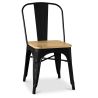 Buy Bistrot Metalix Chair Square Wooden - Metal White 32897 - prices