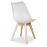Buy Brielle Scandinavian design Chair with cushion White 58293 with a guarantee
