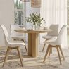 Buy Brielle Scandinavian design Chair with cushion White 58293 - prices
