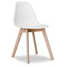 Buy Dining Chair Scandinavian Design Brielle  White 58593 at MyFaktory