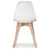 Buy Dining Chair Scandinavian Design Brielle  White 58593 with a guarantee