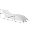 Buy Designer Garden Sun Lounger - Loren White 59003 home delivery