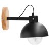 Buy Metal and wood wall lamp - Inga Black 59031 at MyFaktory