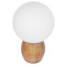 Buy Wooden lamp with  globe screen shade White 59168 - prices