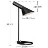 Buy Alan Desk Lamp - Steel Black 14633 with a guarantee