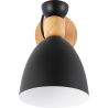 Buy Jors orson Scandinavian style wall lamp - Metal and wood Black 59294 at MyFaktory