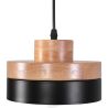 Buy Eigil Scandinavian pendant lamp - Wood and metal White 59309 at MyFaktory