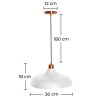 Buy Enar hanging lamp - Metal Grey 59310 in the United Kingdom