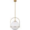 Buy Anette pendant lamp - Metal and crystal Gold 59329 - in the UK