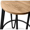 Buy Hairpin Stool - 74cm - Light wood and metal Black 59487 home delivery