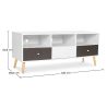 Buy Wooden TV Stand - Scandinavian Design - Quenby  Grey 59654 - prices