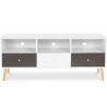 Buy Wooden TV Stand - Scandinavian Design - Quenby  Grey 59654 - in the UK