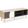 Buy Wooden TV Stand - Scandinavian Design - Freya  Grey 59659 at MyFaktory