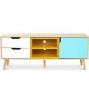 Buy Wooden TV Stand - Scandinavian Design - Kaira Multicolour 59718 - in the UK