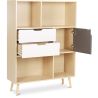 Buy Wooden Bookshelf - Scandinavian Design - Polani Natural wood 59648 at MyFaktory
