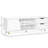 Buy Wooden TV Stand - Scandinavian Design - Wiam White 59663 - in the UK