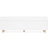 Buy Wooden TV Stand - Scandinavian Design - Wiam White 59663 home delivery