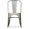 Buy Bistrot Metalix style chair square Seat - New edition - Metal Industriel 59687 - in the UK