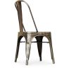Buy Bistrot Metalix style chair square Seat - New edition - Metal Industriel 59687 with a guarantee